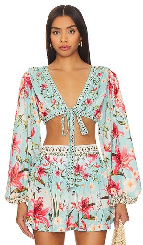 BLOUSE AVEC LIEN À NOUER DEVANT KLEMEN en . Taille L. Also en XL - Agua Bendita - Modalova