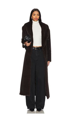 MANTEAU FAUX FUR LONG LINE BELTED in . Size M, S, XS - AEXAE - Modalova