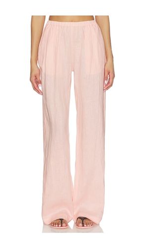 PANTALON DE JOUR TAILLE BASSE EN LIN en . Taille L. Also en M, S, XS - AEXAE - Modalova