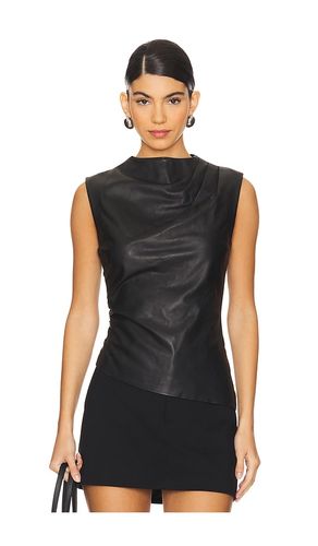 TOP EN CUIR AVEC FRONCES en . Taille L. Also en M, XS, XXS - AEXAE - Modalova