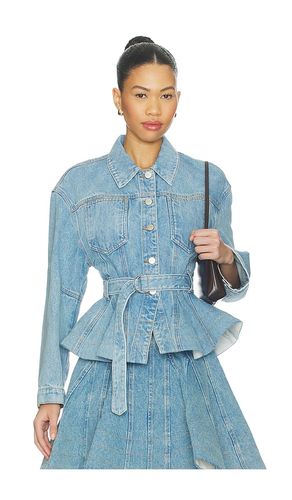 Alex Peplum Denim Jacket en . Taille 2. Also en 4 - AKNVAS - Modalova