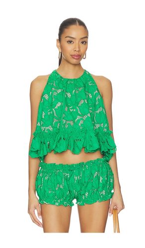 Mika Guipure Lace Halter Top en . Taille M. Also en L - AKNVAS - Modalova