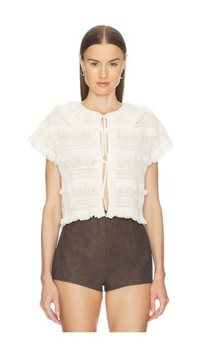 Audra Ruffled Tie Blouse en . Taille S. Also en M, L, XL - AKNVAS - Modalova