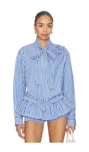 Flor Poplin Deep Stripe Shirt With One Rose en . Taille L. Also en S, XL, XS - AKNVAS - Modalova