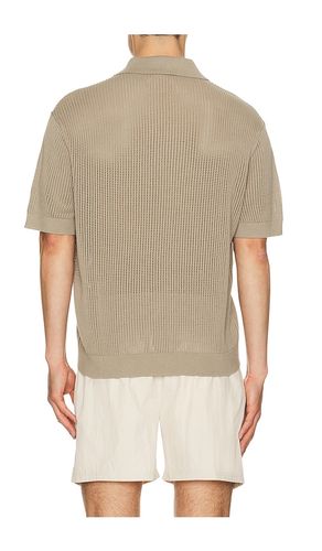 Knit Mesh Johnny Collar Polo en . Taille M. Also en L - AUTO-REPLY - Modalova