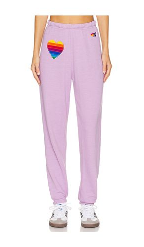 PANTALON SWEAT RAINBOW HEART STITCH in . Size L, S, XL, XS - Aviator Nation - Modalova