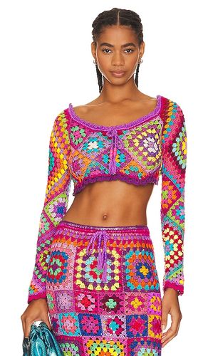 TOP CROPPED PURPLE SQUARES in . Size XS - Alix Pinho - Modalova