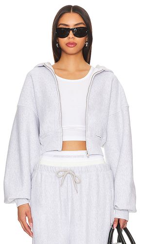 SWEAT À CAPUCHE CROPPED À GLISSIÈRE in . Size M, S, XS - Alexander Wang - Modalova