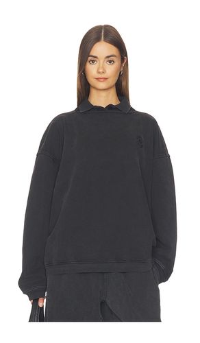 PULL PRESTYLED SLASHED CREWNECK WITH POLO DICKIE en . Taille L. Also en M, S, XS - Alexander Wang - Modalova
