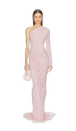 ROBE LONGUE À UNE MANCHE FRONCÉE en . Taille 36/2. Also en 38/4, 40/6 - Atlein - Modalova