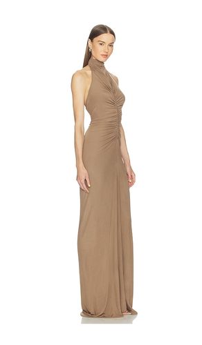 Halter Neck Front Ruched Gown en . Taille 36/2. Also en 40/6 - Atlein - Modalova
