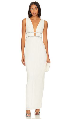 ROBE DE SOIRÉE LONGUE PLISSÉE DÉCOLLETÉ V in . Size 12, 4, 6 - BCBGMAXAZRIA - Modalova