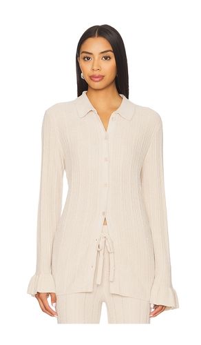 CozyChic Ultra Lite Ribbed Ruffle Cuff Shirt en . Taille M. Also en L - Barefoot Dreams - Modalova
