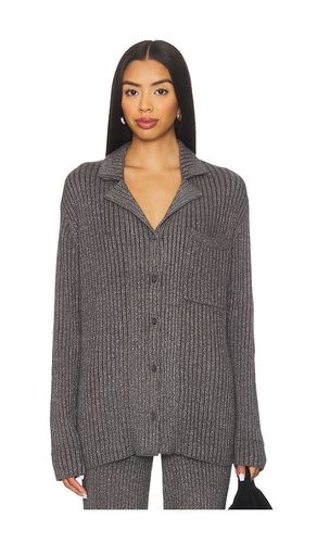 CHEMISE CÔTELÉE LUREX CCUL LUREX RIB BUTTON FRONT SHIRT en . Taille XS. Also en S - Barefoot Dreams - Modalova