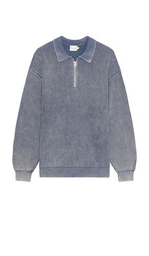 Acid Washed Half Zip Knit Pullover in . Size S, XL/1X - Bound - Modalova