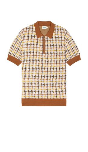Finn 1/4 Zip Dogtooth Knit Polo in . Size M, S, XL/1X - Bound - Modalova