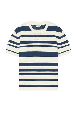 Stripe Heavy Knit Crochet Tee in . Size M, S, XL/1X - Bound - Modalova