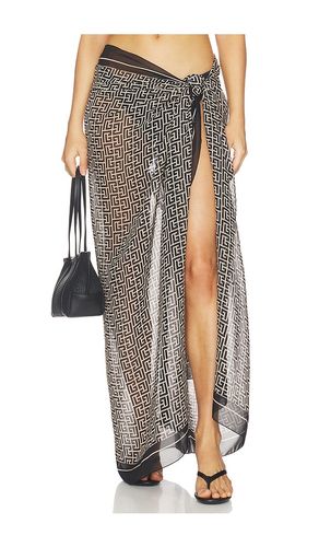 BALMAIN PARÉO MONOGRAMME en Black - BALMAIN - Modalova