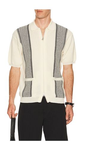 Zip Knit Polo Stripe en . Taille L. Also en M, XL - Beams Plus - Modalova
