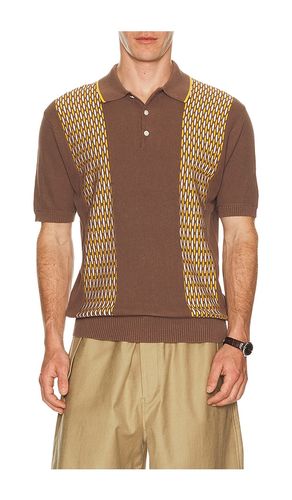 Knit Polo Front Stripe Jacquard en . Taille S. Also en L, XL - Beams Plus - Modalova