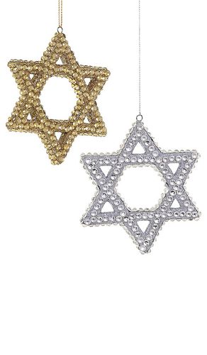 DÉCORATION STAR OF DAVID ORNAMENTS SET OF 2 in - Cody Foster & Co - Modalova