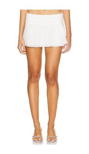 JUPE COURTE CHIFFON SLIT en . Taille L. Also en M, S, XL, XS - GUIZIO - Modalova