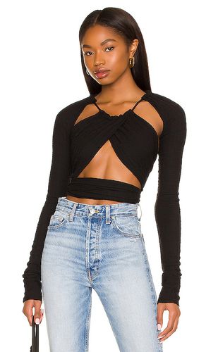 Wrap Long Sleeve Halter Top in . Size XS - GUIZIO - Modalova