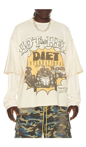 Hot As Hell Layered Long Sleeve Tee en . Taille L. Also en M, XL/1X - Diet Starts Monday - Modalova