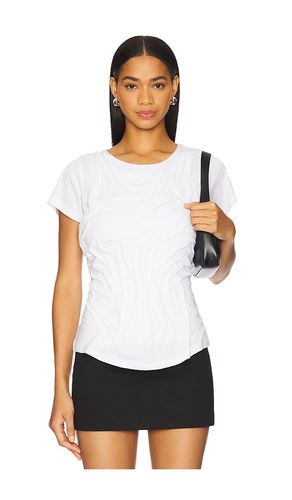 Wetlook Draped T-shirt in . Size M, S, XS - Di Petsa - Modalova