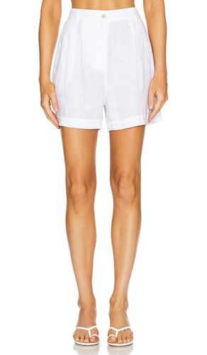 Linen Pleated Short in . Size XL - DONNI. - Modalova