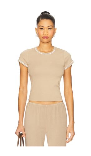 Baby Rib Contrast Tee in . Size S, XS - DONNI. - Modalova
