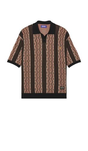 Hexagons Knitted Polo in . Size M, S, XL/1X - Deva States - Modalova