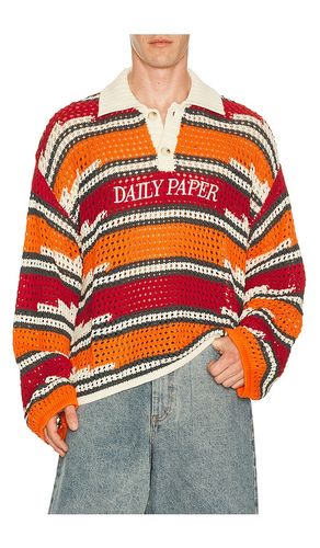 Kente Stripe Knit Polo en . Taille S. Also en M - Daily Paper - Modalova