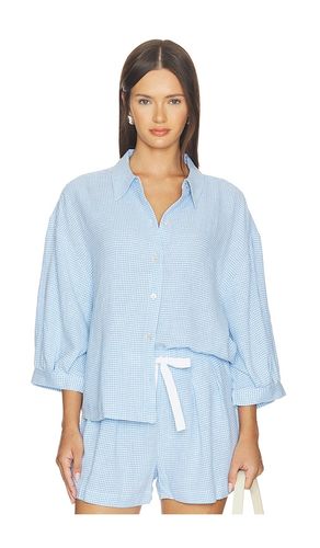 TOP BOUTONNÉ LINEN BLEND en . Taille XS. Also en S, M, L, XL - eberjey - Modalova