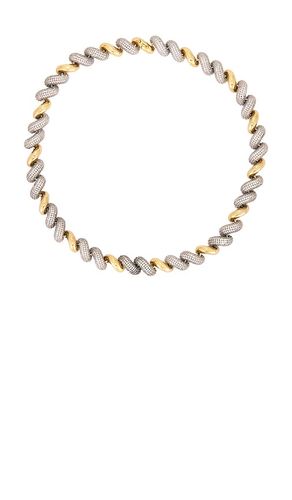 COLLIER RAS-DE-COU PAVÉ TWO TONE TORSADE en - Eddie Borgo - Modalova