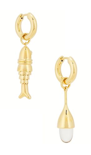 BOUCLES D'OREILLES PENDANTES COSTA en - Eliou - Modalova