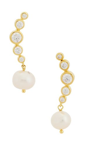 BOUCLES D'OREILLES PENDANTES ELENE en - Eliou - Modalova