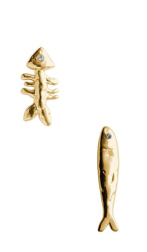 BOUCLES D'OREILLES SARDINE AND FISHBONE en - Eliou - Modalova