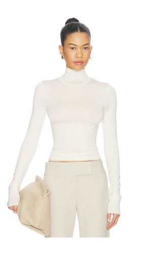 Fitted Turtleneck Top en Cream en . Taille M. Also en S, XL, XS - Eterne - Modalova