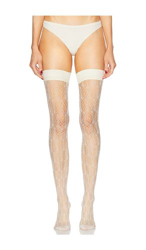 COLLANTS CREAM SWIRL STAY UP in . Size M, S - FALKE - Modalova