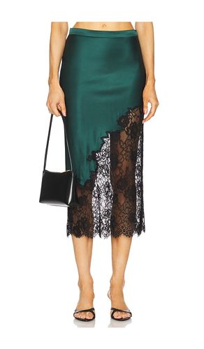 JUPE MIDI SILK AND LACE SCALLOP in . Size M, S - fleur du mal - Modalova