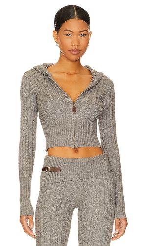 GILET À CAPUCHE EN MAILLE TORSADÉE AIMEE en . Taille L. Also en XL, XXL - Frankies Bikinis - Modalova