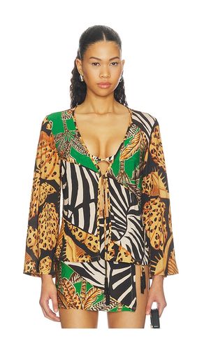 CHEMISIER OUVERT DEVANT OPEN FRONT BLOUSE en . Taille XS. Also en M, L - FARM Rio - Modalova
