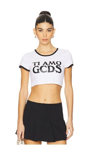 Ti Amo Crop T-shirt en . Taille L. Also en M, S, XS - GCDS - Modalova