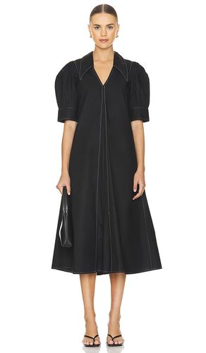 ROBE MAXI COTTON POPLIN V-NECK in . Size 36 - Ganni - Modalova