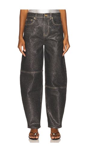 Shimmery Foil Denim Stary in . Size 25, 26, 27, 29 - Ganni - Modalova