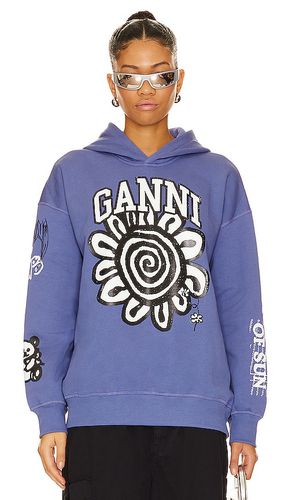 SWEAT À CAPUCHE ISOLI MEGA FLOWER in . Size S/M - Ganni - Modalova