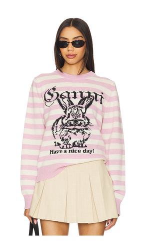 Striped Bunny Graphic Sweater in ,. Size M, S, XS - Ganni - Modalova
