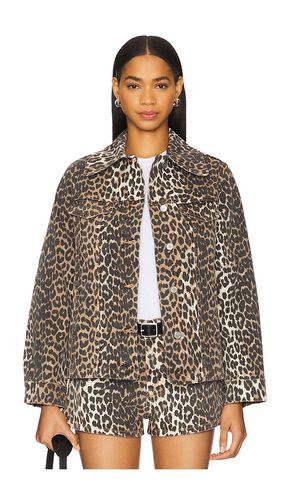 Print Denim Jacket in . Size 34 - Ganni - Modalova