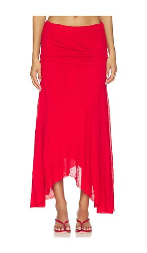 JUPE MARL MESH DRAPED LONG en . Taille 34. Also en 36, 38 - Ganni - Modalova